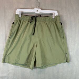 Rogue Athletic Shorts Men XL Green Stretch Performance Drawstring Workout Casual